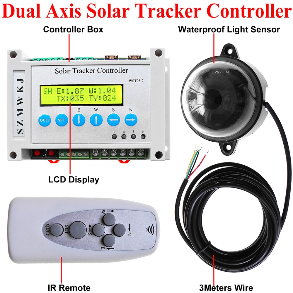 DC12V 6000N Linear Actuator Anemometer System for Solar Panel Tracking Dual Axis