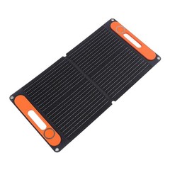 80W Folding Solar Panel Kit 12V Dual USB Output Portable Solar Charger