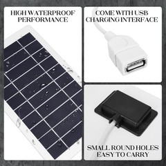 2026 New 5V 5W USB Solar Panel Charger, Portable Solar Panel Kit for Camera, …