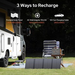 100W Portable Solar Generator with 40W Panel – Perfect for Camping & Emergencies