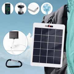 10W 20W USB Solar Panel Portable Power Bank Outdoor Camping Hiking Phone Charger