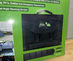 120-Watt Foldable Monocrystalline Solar Panel with Multiple DC Outputs and Cable