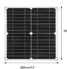 50W Solar Panel 18V Trickle Charger Battery Charger For Maintainer Boat RV Car