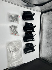 (Pack of 4) Spartan Power Black Solar Bracket Mount Assembly