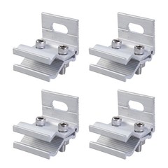 4pcs Lightweight Corrosion Resistant Solar Panel Fixing Clamps for Roof Floor
