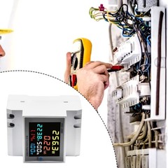 High Precision 100A DIN Rail AC Power Meter With Integrated Current Transformer