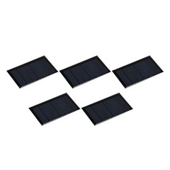 Pack of 5 Mini Solar Panel Cell 3V 90mA 0.27W 62mm x 36mm for DIY Project
