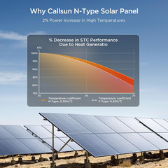 N-Type 16BB 200 Watt Solar Panel, 2Pcs Compact 12V 100W Solar Panel, 25% High Ef