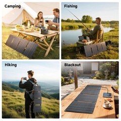 ALLPOWERS Foldable Solar Panel 60W Portable Solar Panel Charger USB for Camping