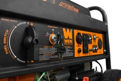WEN 4,750-Watt 120V/240V Dual Fuel Portable Generator with Wheel Kit and