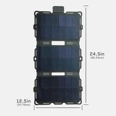 Dark Energy Spectre Gray 18W Folding Solar Panel for Charging Phones Power Banks