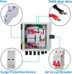 High Quality 4 String PV Combiner Box with Surge Protection