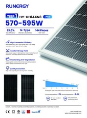 NEW 31 x Runergy 585W Mono N-Type Bifacial USA Assembled Solar Panels B-Grade