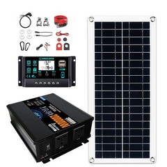 20000W Solar System with Panel | 100A Controller + 12V/24V to 110V/220V Inverter