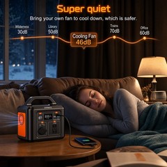 300W Portable Power Station, 288Wh, 90,000mAh Solar Generator, 100W PD,New