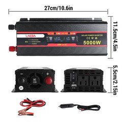 5000W Power Inverter with 200W 100W Solar Panel Kit for RV Home Power Station