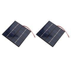 2PCS 1.2W 5V Small Solar Panel DIY Polysilicon with Electronic Wire for Phone