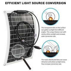 30000 Peak Solar System Kit 2pcs Flexible Panel DC 12V/24V AC110V 220V Invertr6
