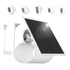 6W/5V Solar Panel Charger with Two connectors DC3.5 * 1.35 and USB-C, 6W Power