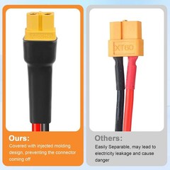 10AWG XT60 Solar Cable- Solar to XT60 Cable 3 10 15 20 25 40 50FT Extension Cabl