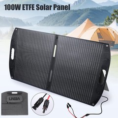 200W Portable Mono Folding Solar Panel Kit 22v Battery Charger Camping Caravans