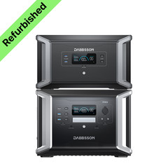 Dabbsson 2400W 3532Wh Power Station with Expansion Battery for RV Camping Home