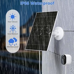 Robust 6W Solar Panel for Arlo Cameras | Waterproof, Adjustable, and Long Cable