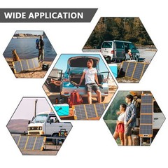 100W Portable Foldable Solar Panel 18V Solar Charger DC PD Type-C QC3.0 Output