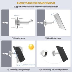 2 Pack 6W Solar Panel for Outdoor, 5V USB Solar Charger with Rechargeable Bat…