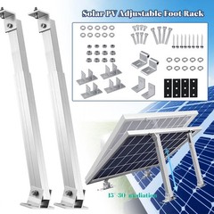 2 Sets 36-68cm Adjustable Solar Panel Mount Brackets Mounting Holder for Roof RV