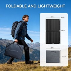 ALLPOWERS 600W Portable Power LiFePO4 Battery Backup Solar Panel 100W Included