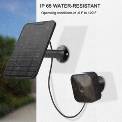 4W Solar Panel Charging Compatible with Blink Outdoor3rd Gen /xt xt2 Camera w…
