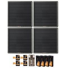 Spypoint 10W Solar Panel (4-Pack) with Battery Pack, Memory Card and Card Reader