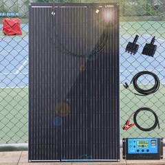 Full Complete Solar Panel Kit 5000W Inverter 12V to 110V RV Home Off Grid System
