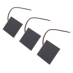 ˜3 Set Small Solar Panels Professional 1W Monocrystalline Silicon High Effici