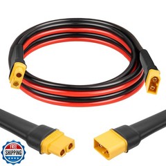 XRDS -RF XT60 Extension Cable 6FT, 10AWG Tinned Copper Wire with XT60 Male to