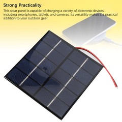 2PCS 1.2W 5V Small Solar Panel, Solution, Polycrystalline Solar Panel for Pho…