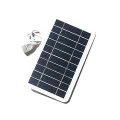 Portable 5V 2W Solar Panel Charger USB Monocrystalline for Phone Outdoor Camping