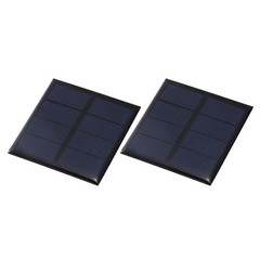 2Pcs 2V 0.32W 160mA Mini Solar Panels, Solar Photovoltaic Power Cells
