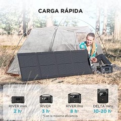 110W Portable Solar Panel, Waterproof Foldable with Carry Case, 23% Efficiency