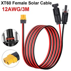 12 AWG XT60 Female Connector Adapter to Solar Extension Cable Battery Cable