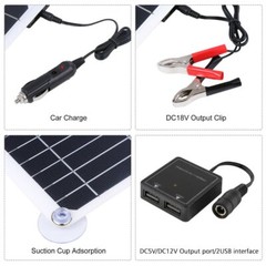 1/2 X 200 W Solar Panel Kit 100A 12V Battery Charger w/ Controller Caravan Boat