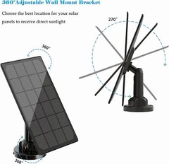 4W 5V Solar Panel for USB Power CCTV Camera Security Cam Battery Charger Outdoor