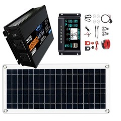 20000W Solar System with Panel | 100A Controller + 12V/24V to 110V/220V Inverter