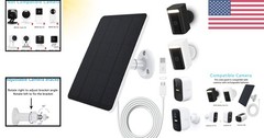 360° Adjustable Solar Panel for WYZE & Eufy Cameras – 10ft Micro USB Included