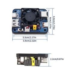 Efficient 5V5A PD Power Module for RPi 5 Wide Voltage Input, Multi Interfaces