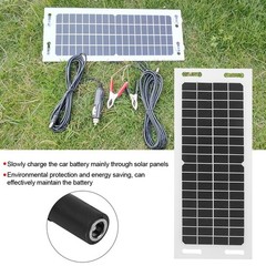 Car Solar Charger Flexible Monocrystalline Silicon with 3 Meters Charging Cable