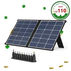 Gooloo Solar 100, 18V 100W Portable Solar Panel for Camping, Road Trip Foldable
