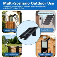 Versatile Eco-Friendly Solar Panel: 23% Efficiency for Cameras & USB Charging