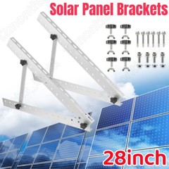 28″ Solar Panel RV Tilt Mount Brackets Ground Roof Flat Surface Adjustable Frame